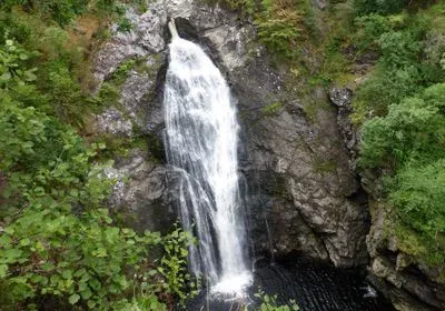 Photograph of a waterfall Photograph of a waterfall
